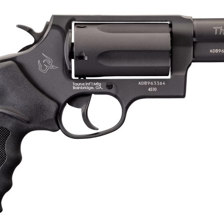 Taurus 2-441031T Judge  Compact 45 Colt (Long Colt)/410 Bore 5 Shot 3" Matte Black Oxide Alloy Steel Barrel, Cylinder & Frame, Black Rubber Grip, Transfer Bar Safety, Exposed Hammer