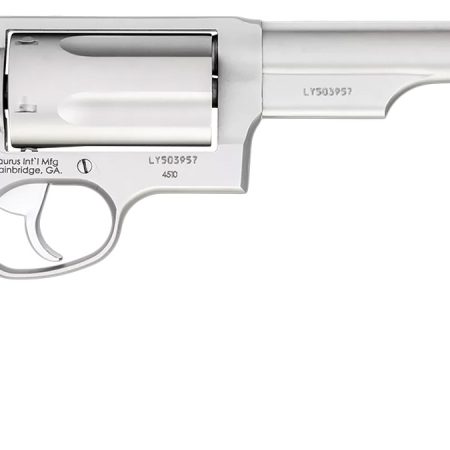 Taurus 2-441069T Judge Compact 45 Colt (Long Colt)/410 Bore 5 Shot 6.50" Matte Stainless Steel Barrel, Cylinder & Frame, Black Ribber Grip, Transfer Bar Safety, Exposed Hammer