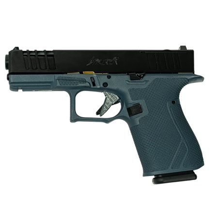 Great Lakes Firearms GL19BLU Striker  9mm 15+1 4" Front/Rear Serrations Cerakote Blue Titanium