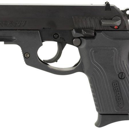 Bersa TPR380M TPR  Compact Frame 380 ACP 8+1 3.50" Black Barrel, Matte Black Steel Serrated Slide, Matte Black Frame, Right Hand