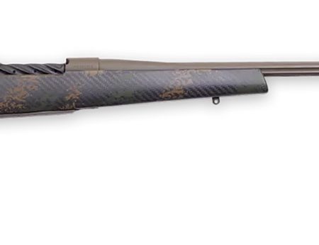 Weatherby MBC20N300PR8B Mark V Backcountry 2.0 300 PRC 3+1 28" Patriot Brown Cerakote Fluted Barrel/Peak 44 Blacktooth Carbon Fiber w/ Dark Green/Brown Sponge Stock