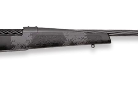 Weatherby MLW01N7M8RR4B Mark V Live Wild 7mm-08 Rem 4+1 24" Carbon Gray Cerakote Spiral Fluted Barrel Black/Gray Sponge Pattern/Polymer Stock