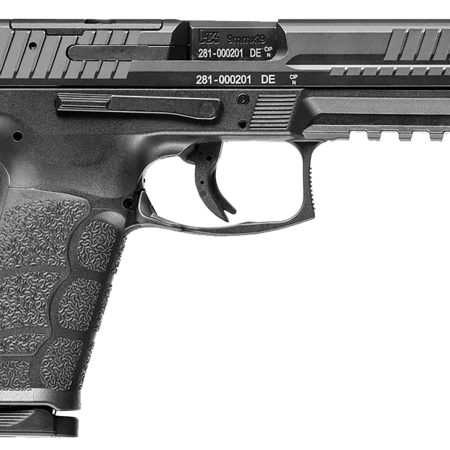 HK 81001058 VP9A1 K Compact Frame Luger 10+1 4.09" Black Steel Barrel, Black Optic Ready/Serrated Steel Slide, Black Polymer Frame w/Picatinny Rail, Interchangeable Backstrap Grip, Ambidextrous