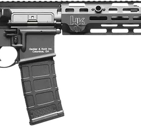 HK 81000828 MR556 A4 5.56x45mm 10+1 16.50" Black Threaded Barrel, Black Picatinny Rail, M-LOK Handguard, 6 Position Black Synthetic Stock, Ambidextrous