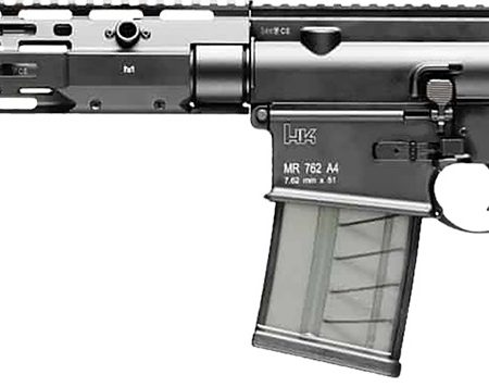 HK 81000829 MR762 A4 7.62x51mm 20+1 16.50" Black Threaded Barrel, Black Picatinny Rail, M-LOK Handguard, 6 Position Black Synthetic Stock, Black Finger Grooved Grip, Ambidextrous