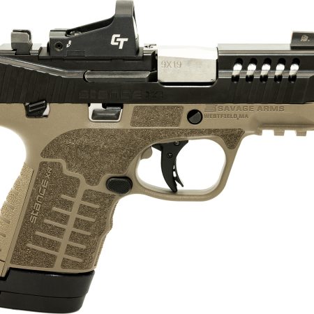 Savage Arms 67057 Stance XR 9mm 13+1 3.20" Natural Black Nitride Ported Stainless Steel Slide FDE Glass Filled Nylon Grip Ambidextrous