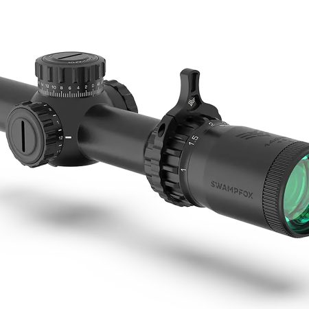 Swampfox Optics THK16241RF Tomahawk II Black 1-6x 24mm 30mm Tube Bright Fiber Optic Red Reticle