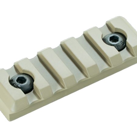 Timber Creek Outdoors M5SPRFDE M-LOK 5 Slot Picatinny Rail  FDE Aluminum Fits AR-Platform