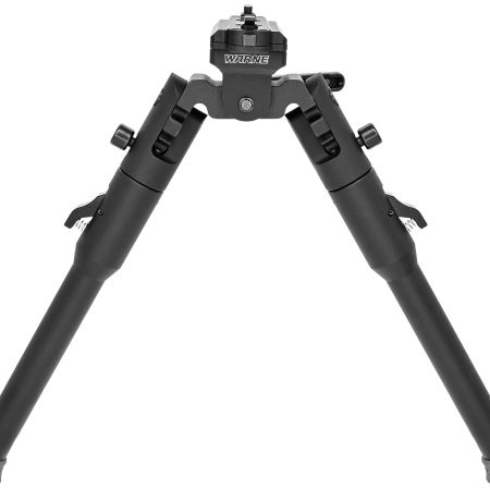 Warne 7914M Skyline Lite Bipod Folding Black Aluminum/Steel