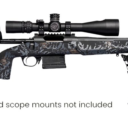 Horizon Firearms RF018S221814T17 Vandal Dark 2 22 Creedmoor 18" Black Fluted Threaded Barrel, Picatinny Rail Receiver, Arca Rail Forend, Textured Iota Carbon Fiber Stock