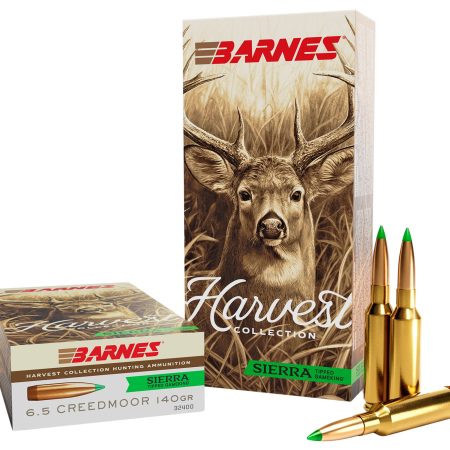 Barnes Bullets 32400  Harvest 6.5Creedmoor 140gr Sierra Tipped GameKing 20 Per Box/10 Case