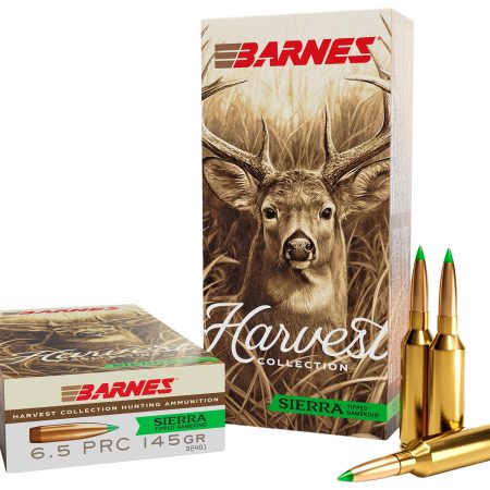 Barnes Bullets 32401 Harvest 6.5PRC 145gr Sierra Tipped GameKing 20 Per Box/10 Case