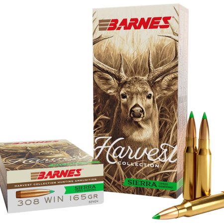 Barnes Bullets 32404 Harvest 308Win 165gr Sierra Tipped GameKing 20 Per Box/10 Case