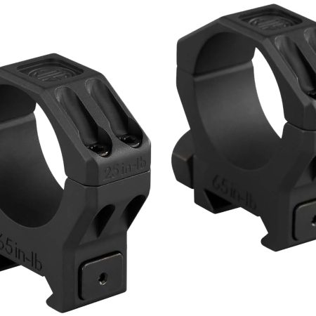 Sig Sauer Electro-Optics SOA63002 Alpha 6 Scope Ring Set Black Stainless Steel 30mm Tube Medium