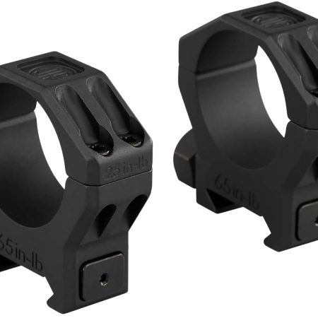 Sig Sauer Electro-Optics SOA63003 Alpha 6 Scope Ring Set Black Stainless Steel 30mm Tube High