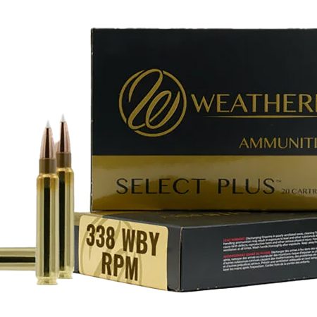 Weatherby B338185TTSX Select Plus  338WBY RPM 185gr TTSX Boat Tail 20 Per Box/10 Case