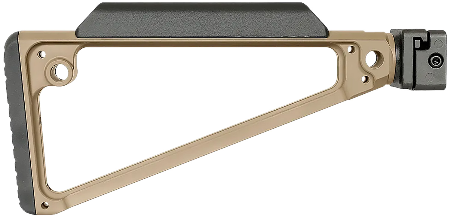 Midwest Industries MITRISFFDE Triangle Side Folding Stock Flat Dark Earth 6061 Aluminum