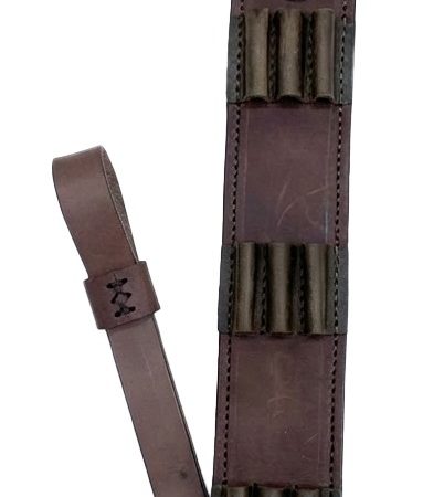 1791 Gunleather HNTASLRBRWA Hunt Ammo Sling Oiled Brown Leather 32" to 37" OAL Rifle