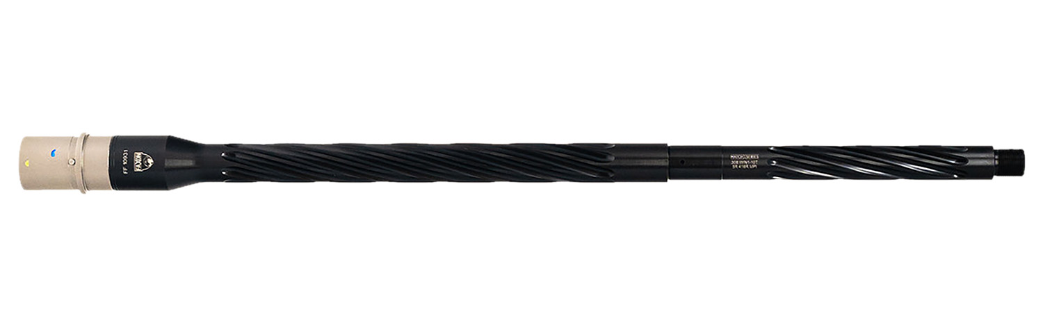 Faxon Firearms 10B810R20SHQ5RNP3 Match 308 Win 20" Spiral Fluted Black Salt Bath Nitride 416-R Stainless Barrel