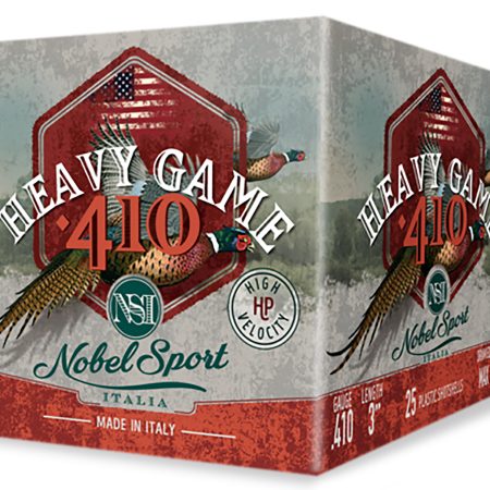 Nobel/Eurosports LLC ANS4134 Heavy Game  410Gauge 3" 11/16oz 4Shot 25 Per Box