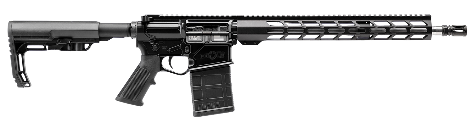 Patriot Ordnance Factory 02357 LMR Base 308 Win 20+1 16.50" Black Aluminum Receiver A2 Style Grip