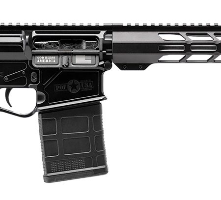 Patriot Ordnance Factory 02358  LMR Base 308 Win 10+1 16.50" Black Aluminum Receiver A2 Style Grip