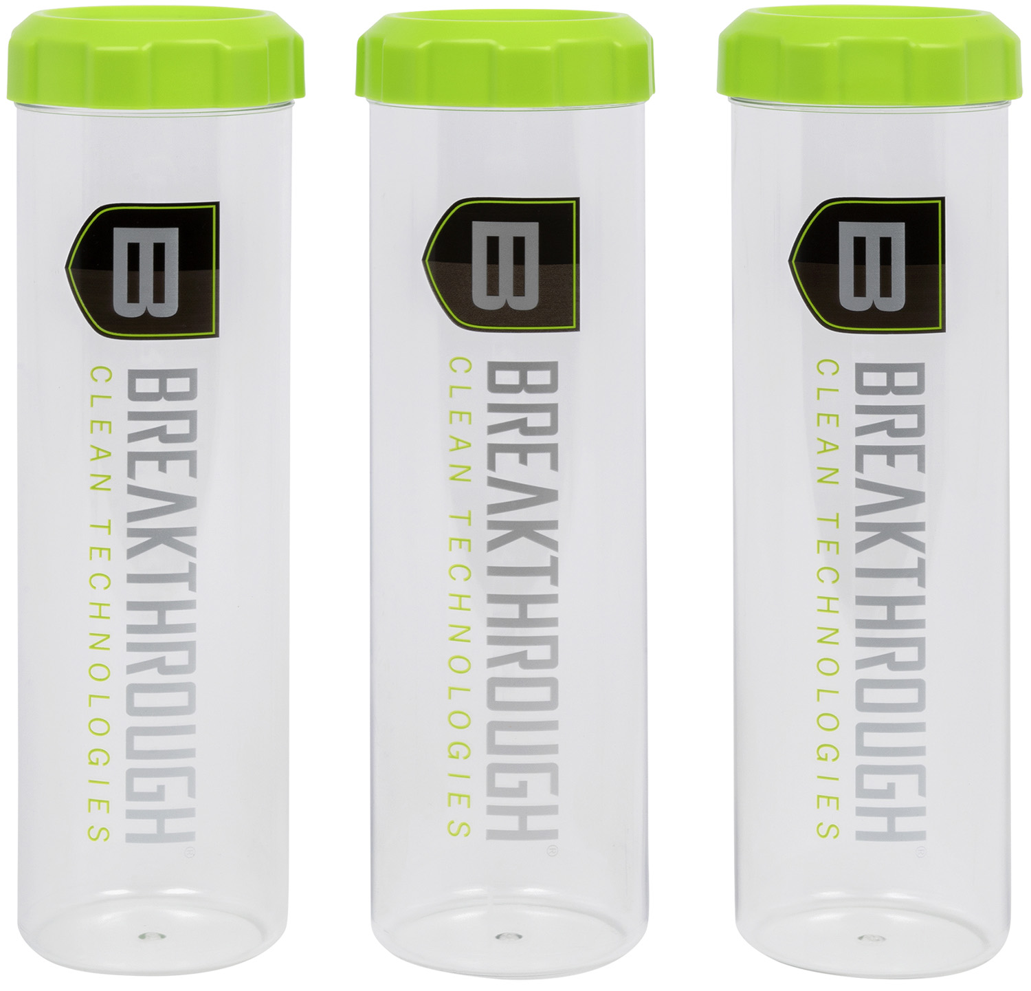Breakthrough Clean BTSCT3PK Suppressor Tubes Clear/Green 3 Pack