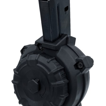 ProMag DRMA108   50rd Drum 6.8 SPC Fits AR-15 Black DuPont Zytel Polymer