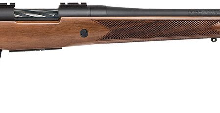 Mossberg 28236 Patriot Full Size 6.5 PRC 4+1 24" Matte Blued Fluted Threaded Barrel, Drilled & Tapped Matte Blued Stainless Steel Receiver, Walnut Fixed Stock