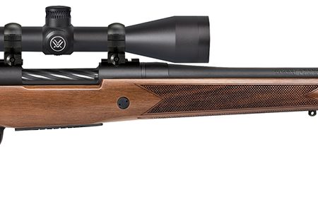 Mossberg 28238 Patriot w/Optic Full Size 450 Bushmaster 4+1 20" Matte Blued Threaded Barrel, Matte Blued Drilled & Tapped Receiver, Walnut Fixed Stock, Vortex Crossfire II 3-9x40mm Scope, Right Hand