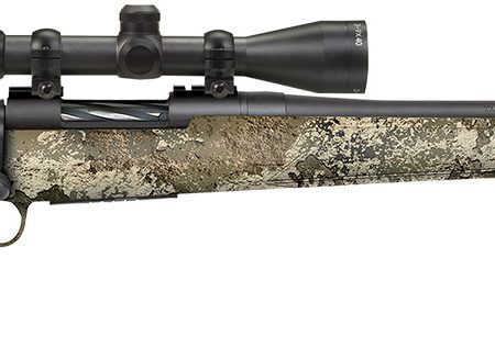 Mossberg 28257 Patriot Super Bantam w/Optic 350 Legend 4+1 22" Matte Blued Fluted Threaded Barrel, Matte Blued Drilled & Tapped Receiver, Adj LOP TrueTimber Strata Synthetic Stock, 3-9x40mm Duplex