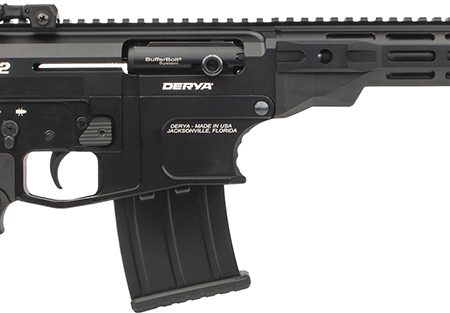 Derya Firearms DY1220US Namlu DY12 12 Gauge Semi-Auto 3" 5+1 20" Black Melotine Threaded Barrel, Black Anodized Aluminum Receiver w/Picatinny Rail, Black Adjustable Polymer Stock & Pistol Grip