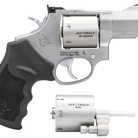 Taurus 2-692029 692 Medium Frame 357 Mag/38 Special +P/9mm 7 Shot 2.50" Matte Stainless Cylinder/Frame/Barrel Transfer Bar Safety