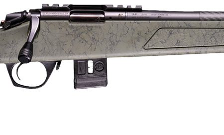Bergara Rifles BMR012 BMR-X Carbon Fiber 17 HMR 10+1 18" Carbon Fiber Threaded Barrel, Black Cerakote Picatinny Rail Steel Receiver, Adj LOP Black w/Green Webbing Synthetic Stock