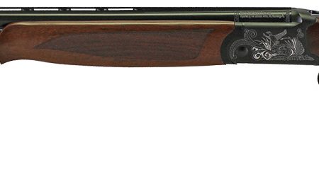 Iver Johnson Arms IJ60020 IJ600 20 Gauge Break Open 3" 2rd 28" Over/Under Vent Rib Barrel, Matte Black Chromed w/Engraving Steel Receiver, Fixed Walnut Checkered Wood Stock & Forend