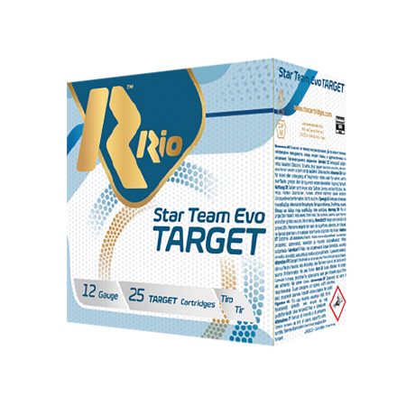 Rio Ammunition STT28LT9 Star Team EVO Target 12Gauge 2.75" 1oz 9Shot 25 Per Box