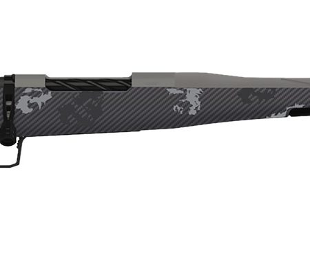 Fierce Firearms TWROG22CM20GP Twisted Rogue 22 Creedmoor 20" Tungsten Cerakote Steel Threaded Barrel, Drilled & Tapped Steel Receiver, LR Negative Comb Phantom Camo Carbon Fiber Stock