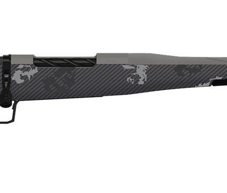Fierce Firearms TWROG300WIN22GP Twisted Rogue 300 Win 22" Tungsten Cerakote Steel Threaded Barrel, Drilled & Tapped Steel Receiver, LR Negative Comb Phantom Camo Carbon Fiber Stock