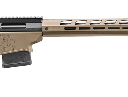 Ruger 18105 Precision 6.5 PRC 10+1 26" Black Threaded Barrel, Smoked Bronze Cerakote Picatinny Rail Stainless Steel Receiver, M-LOK Handguard, Adj Folding Black Stock, Black Magpul K2-XL Grip