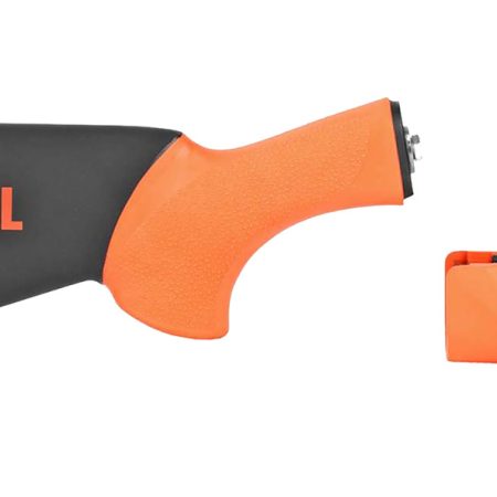Hogue 08742 OverMolded Less Lethal Black/Orange Fits Remington 870