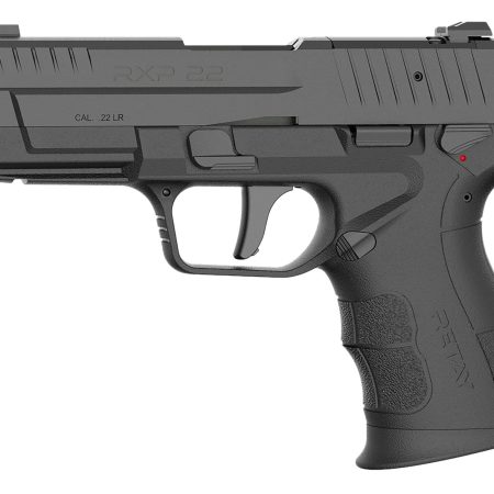 Retay USA RXP22BLK10TH RXP  22 LR 10+1 4" Black Threaded Barrel, Black Cerakote RMR/RMSc Optic Ready/Serrated Slide & Polymer Frame w/Accessory Rail, Textured Grip