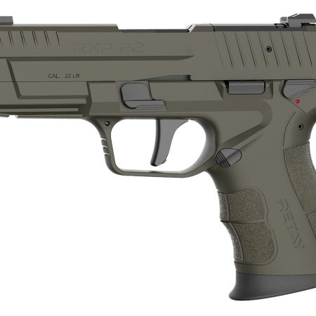 Retay USA RXP22OD10TH RXP  22 LR 10+1 4" Black Threaded Barrel, OD Green Cerakote RMR/RMSc Optic Ready/Serrated Slide, OD Green Cerakote Polymer Frame w/Accessory Rail, Textured Grip