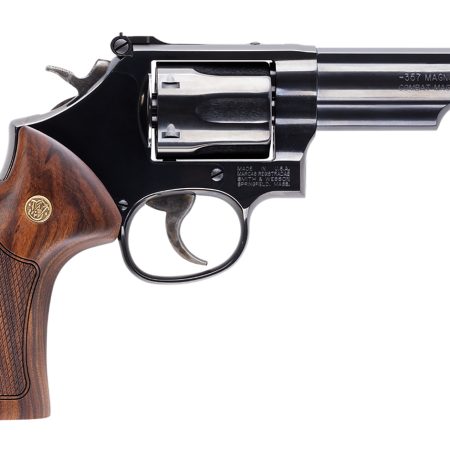 Smith & Wesson 14046 Model 19  K-Frame 357 Mag 6 Shot 4.25" Blued Carbon Steel Barrel, Cylinder & Frame, Checkered Wood Grip, No Safety