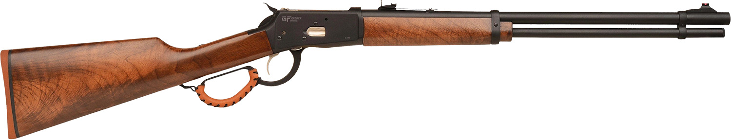 Gforce Arms GFLVR44 Saddlehorn 44 Mag 10+1 20" Black Steel Barrel, Black Aluminum Receiver, Fixed Walnut Stock