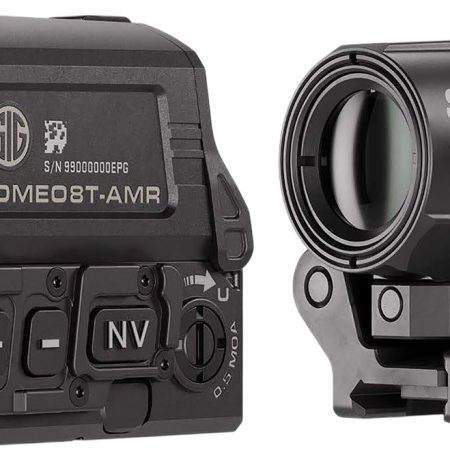 Sig Sauer Electro-Optics SORJ8T101 Romeo8T- AMR W/Juliet3T Micro Magnifier Black 1x40mm/3x22mm Quad Ballistic Circle Dot 2.0 Reticle