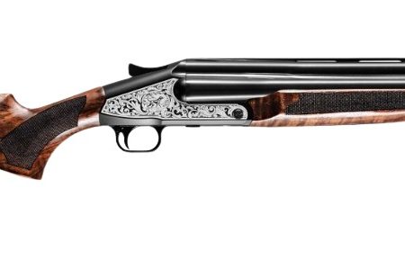 ATI ATIGKOF123B18 3B  12 Gauge 3.50" 3 Shot 18" Black Vent Rib Barrel, Black Receiver,  Wood Stock