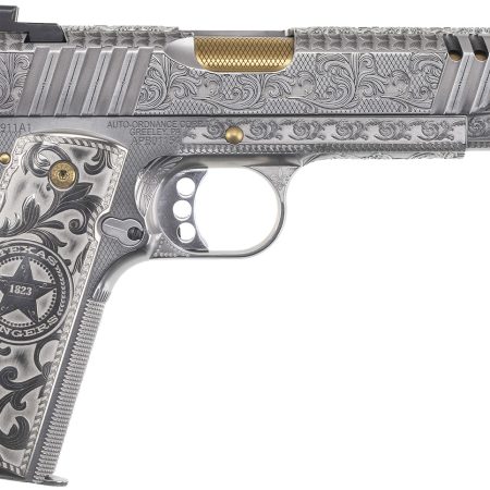 Auto-Ordnance 1911TCAC17 Texas Ranger Special Edition 45 ACP 7+1 5" Gold Plated PVD