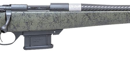 Howa HCE6ARCGRN 1500 Carbon Elevate 6mm ARC 20" Carbon Fiber Wrapped Threaded Barrel, Black Drilled & Tapped Steel Receiver, Fixed Stocky's OD Green w/Black Webbing Synthetic Stock, Right Hand