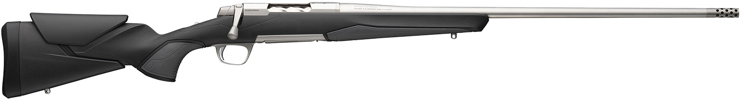 Browning 036008218 X-Bolt 2 Hunter Full Size 308 Win 4+1 22" Stainless Steel Threaded Barrel, Drilled & Tapped Stainless Steel Receiver, Adj Vari-Tech Black Composite Stock w/Adjustable Comb & LOP