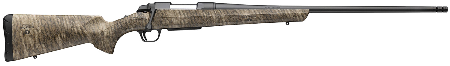 Browning 035841229 AB3 300 Win Mag 3+1 22" Matte Blued Threaded Sporter Barrel, Matte Blued Drilled & Tapped Steel Receiver, Fixed w/Textured Grip Panels Mossy Oak Bottomland Composite Stock
